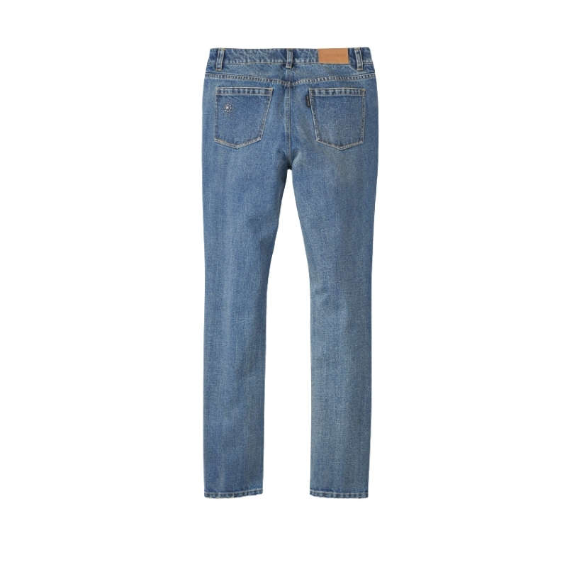 Women's Studded Out Embellished Denim Bottoms - 26