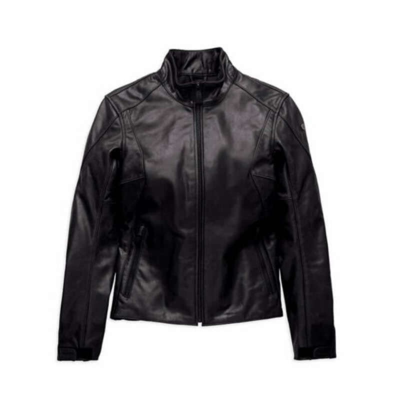 Womens Monovale Leather Jacket - S