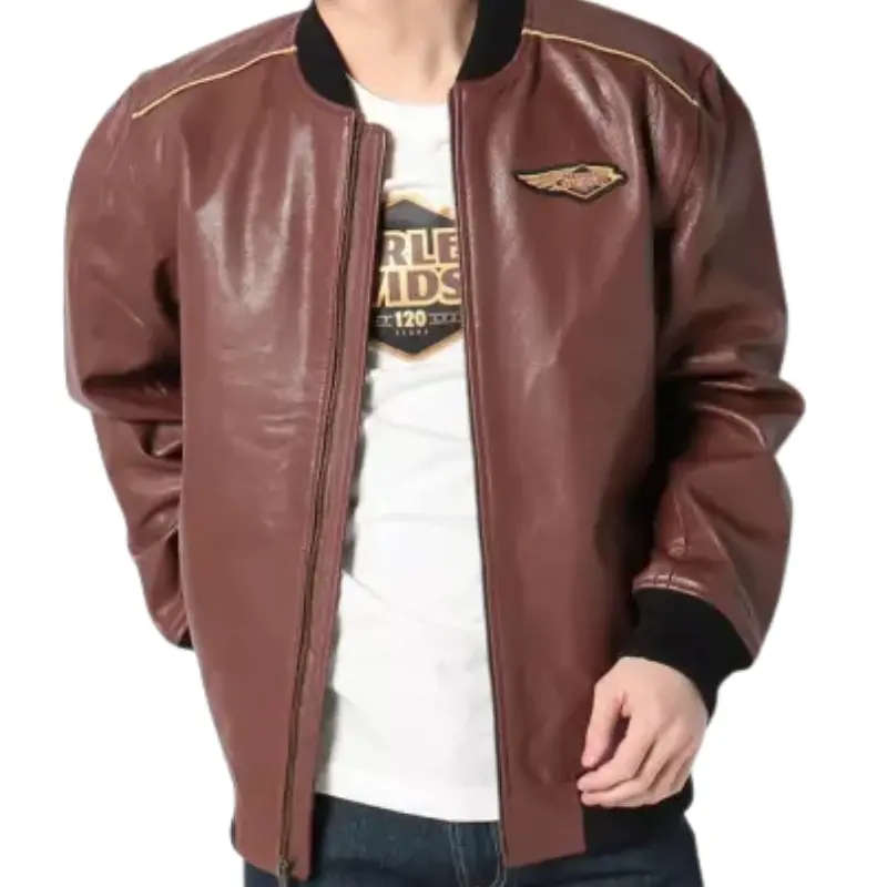 Mens 120th Anniversary Leather Jacket - 2XL