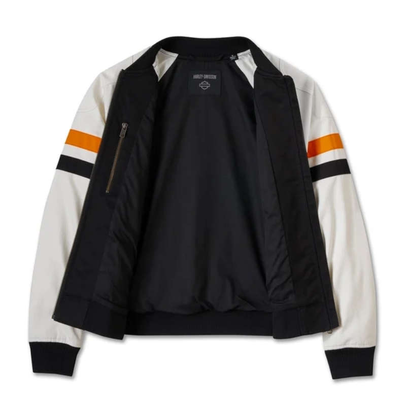 Women's Stacked Bar & Shield Bomber Jacket - L