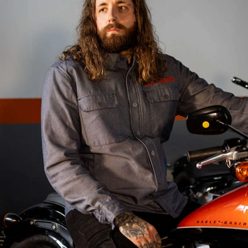 Men's Operative Riding Shirt Jacket - 4XL