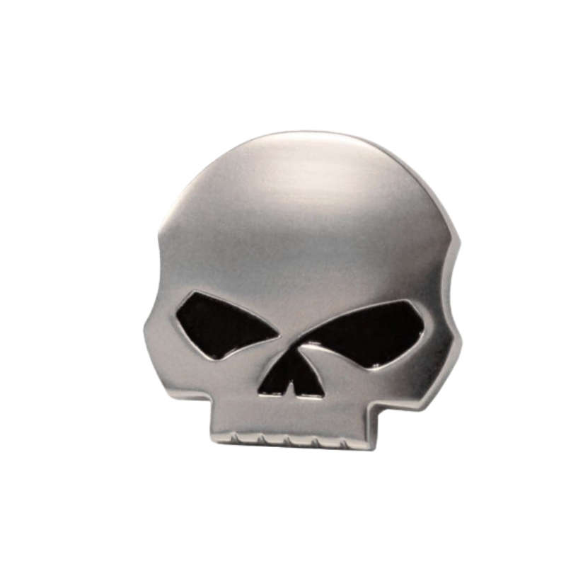 Antique Nickel Willie G Skull Medallion
