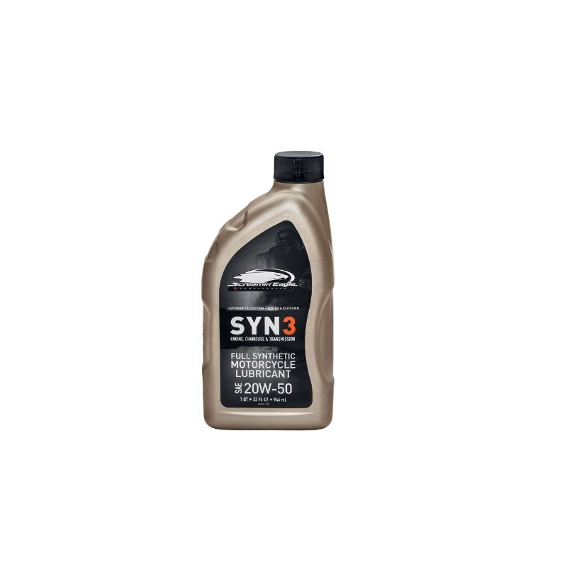 Screamin Eagle Syn3 Motorcycle Oil 20W50 Full Synthetic