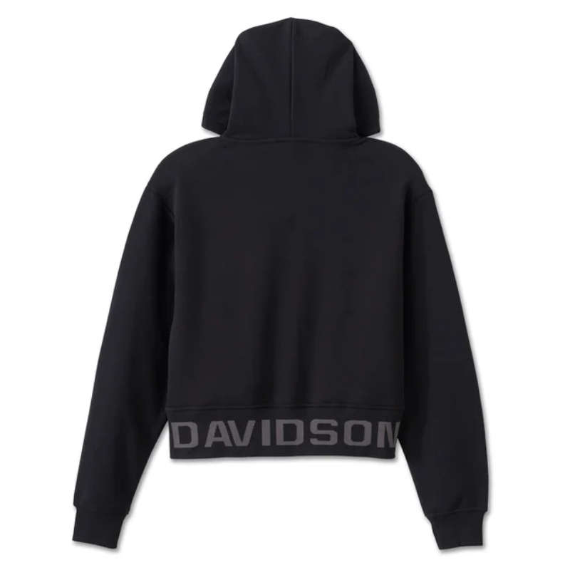 Women's Cropped Full Zip Hoodie - 2XL