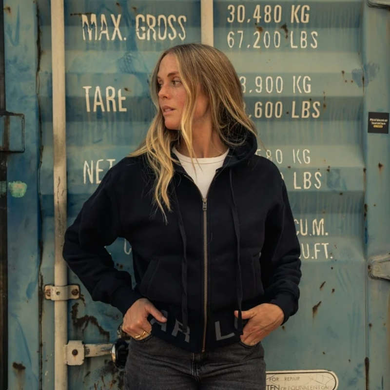 Women's Cropped Full Zip Hoodie - 2XL