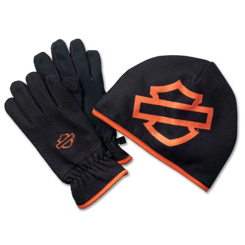 Men's Fleece Beanie and Glove Gift Set - S