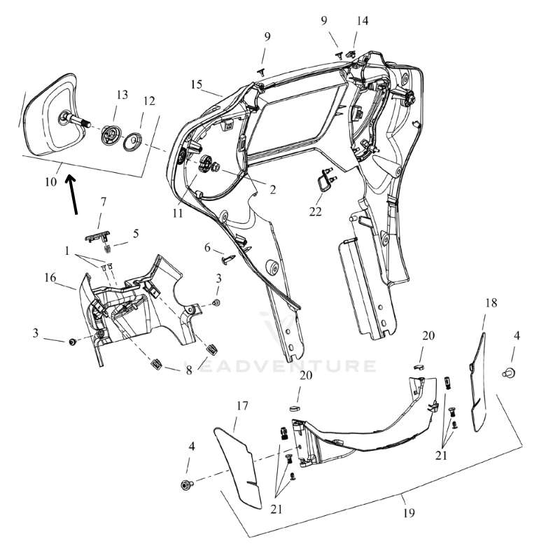Right-Hand Mirror Assembly