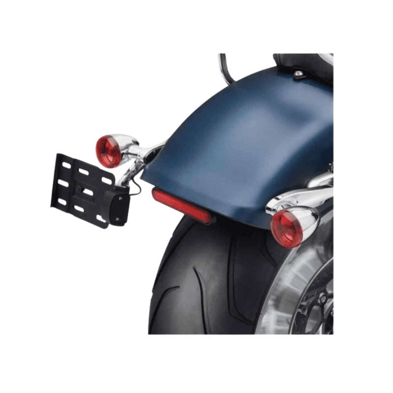 Rear Turn Signal/License Plate Relocation Kit, Chrome
