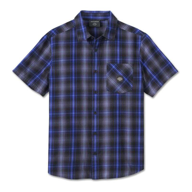 Men's Staple Short Sleeve Shirt - Plaid - 2XL
