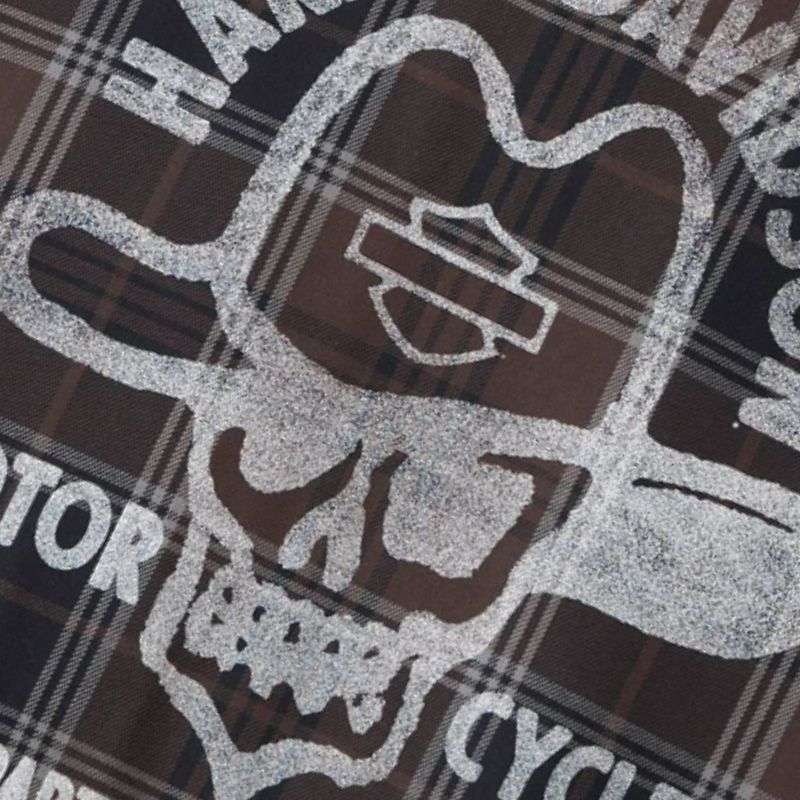 Cowboy Rider Short Sleeve Plaid Shirt - S