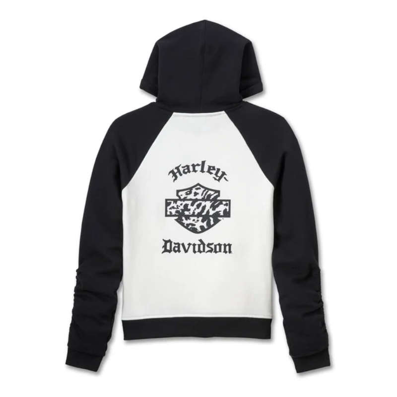 Women's Wild Cat Bar & Shield Raglan Hoodie - colourblock - XL