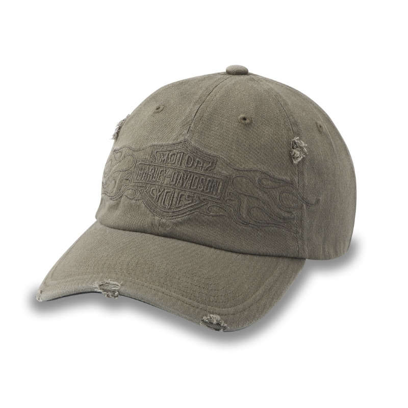Flying Lap Distressed Stretch-Fit Cap - L