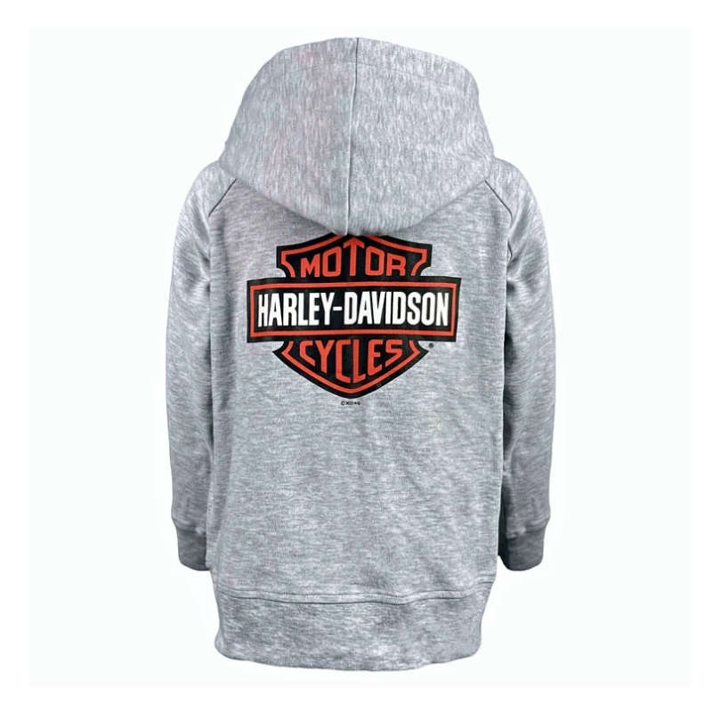 Bar & Shield Logo Knit Zip-Up Hoodie - 8-10 Years