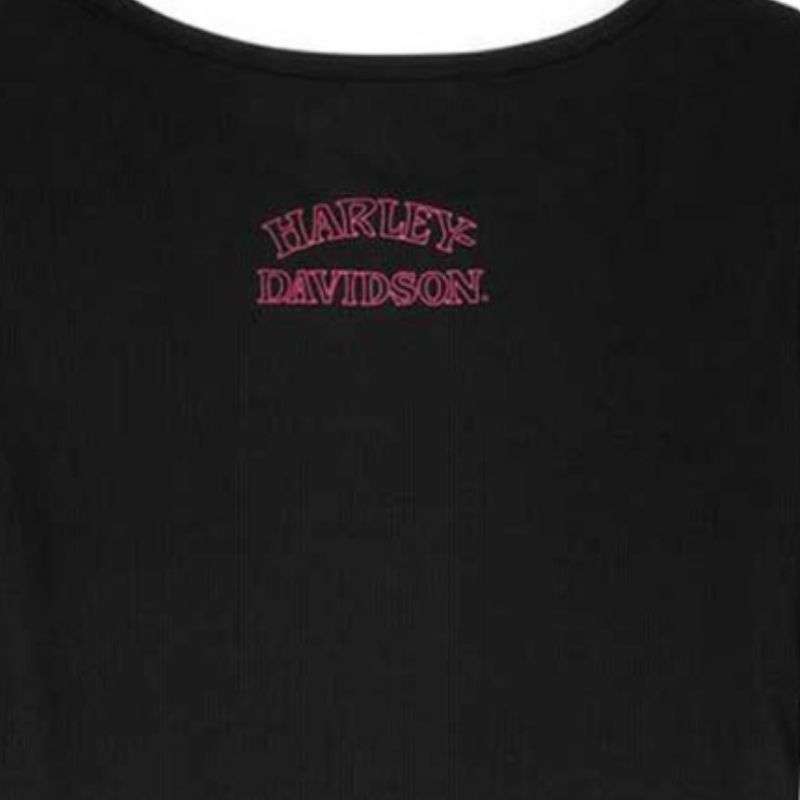 Women's Rhinestone Willie G Skull Baseball Hem Tee - M