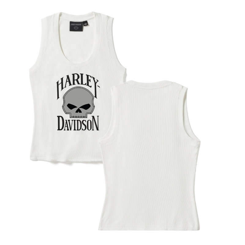 Willie G Skull Ribbed Tank - 2XL