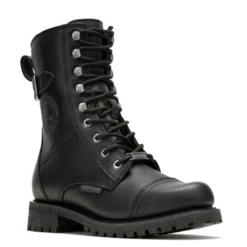 Women's Balsa Skull Waterproof Motorcycle Boots - UK 5