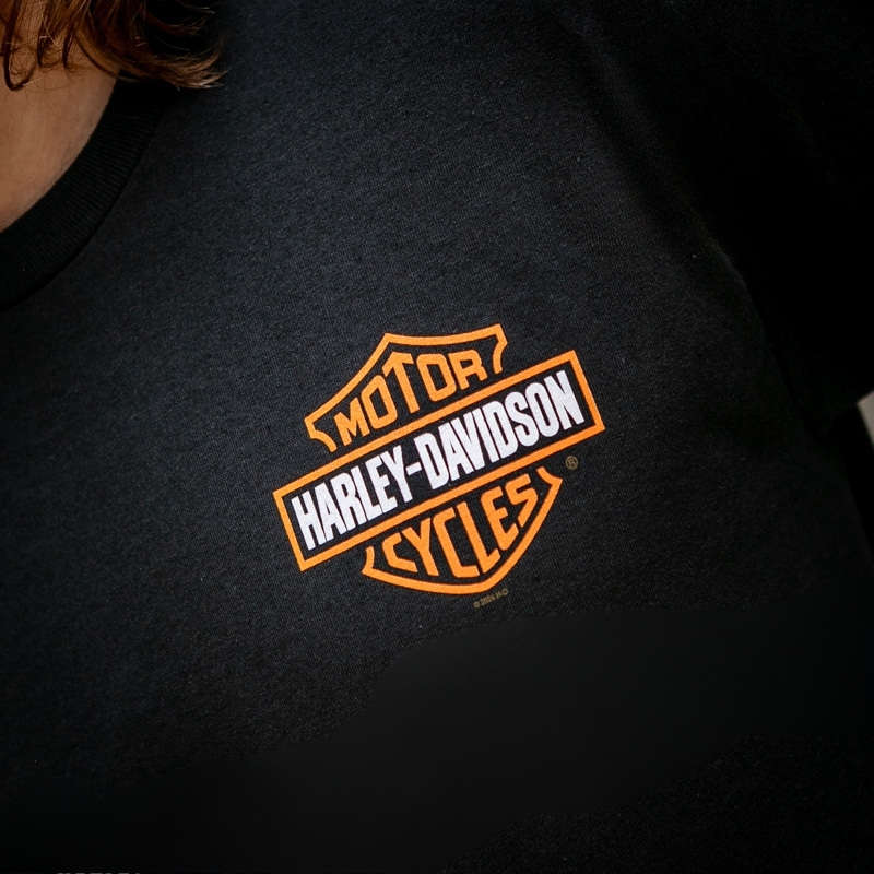 Mens Bar & Shield On Dealer Tee - S