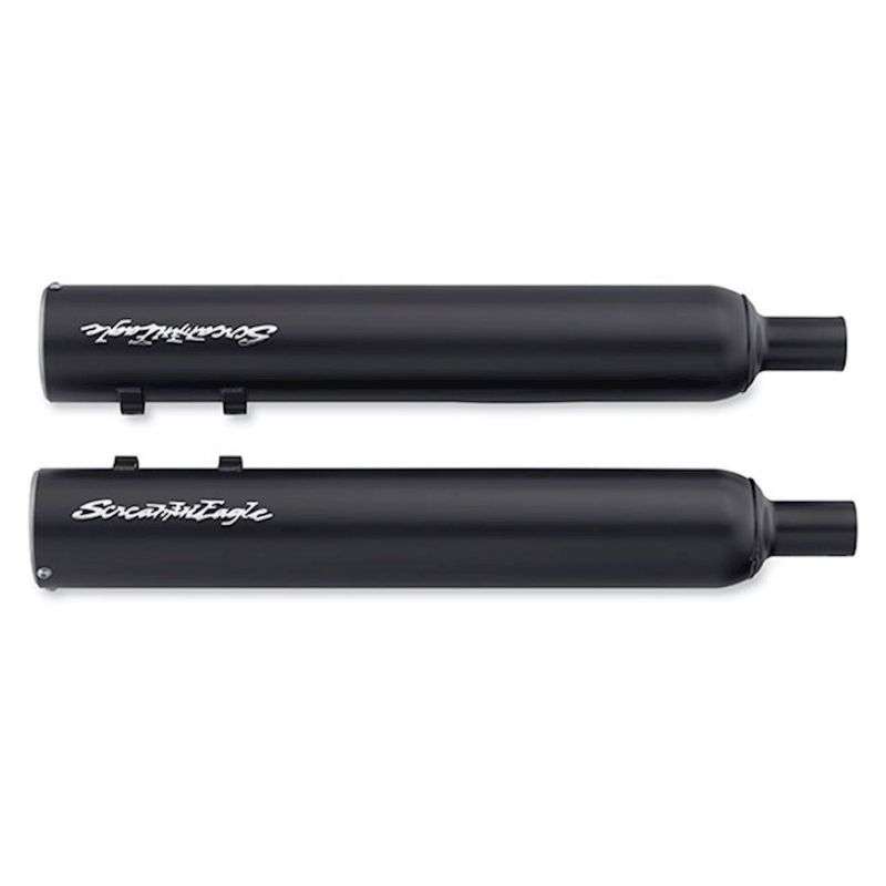 Muffler Kit, 4 inch Cannons Jet Black