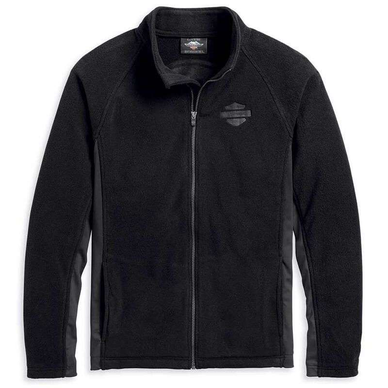 Mens Circle Logo B&S Fleece Activewear Jacket - XL