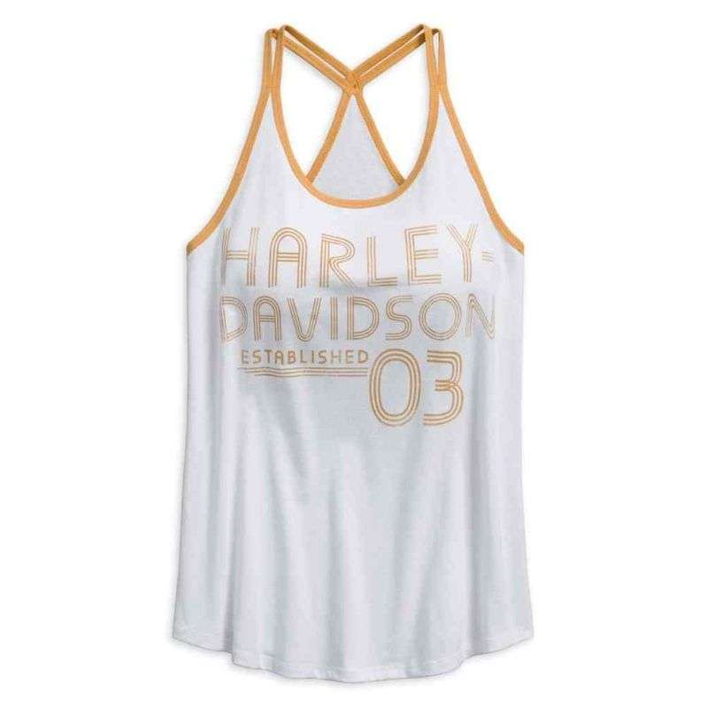 Womens Retro Double Strap Tank Top - L