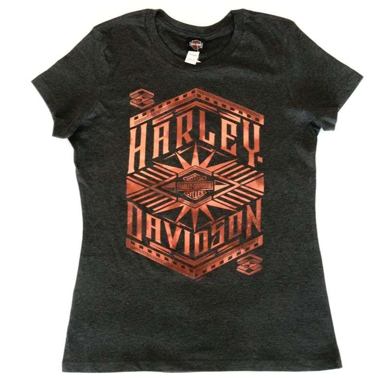 Womens Painted Badge Dealer Tee - L