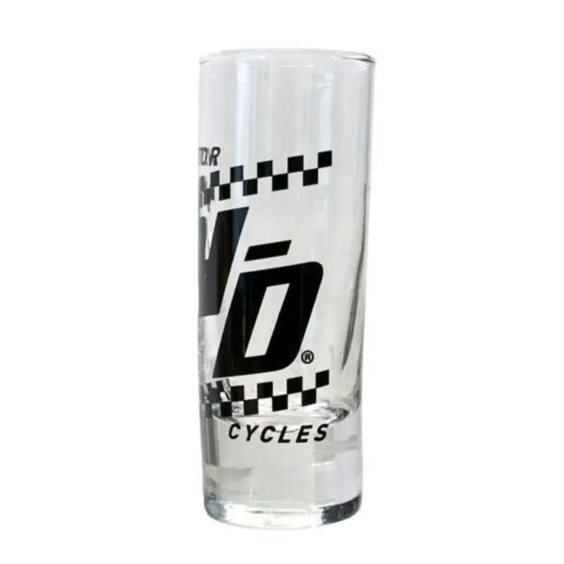 H-D Ignition Race Flag 74 Ml Shot Glass, Tall Clear