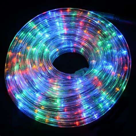 Multicolour Rope Lights Water Resistant Outdoor Indoor 10m