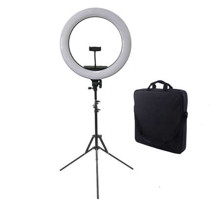 RGB LED 18 Inch Dimmable Ring Light Lamp with Stand and bag | REFURBISHED | UNBOXED