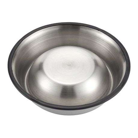 Large Non-Skid Stainless Steel Pet Bowls For Dogs & Cats 2.75 Litre | 2 pack