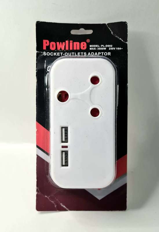 Socket Outlet Adapter 2 USB