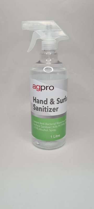 Agpro - Hand And Surface Liquid Sanitizer - (1L) | SALE STOCK SELL OUT