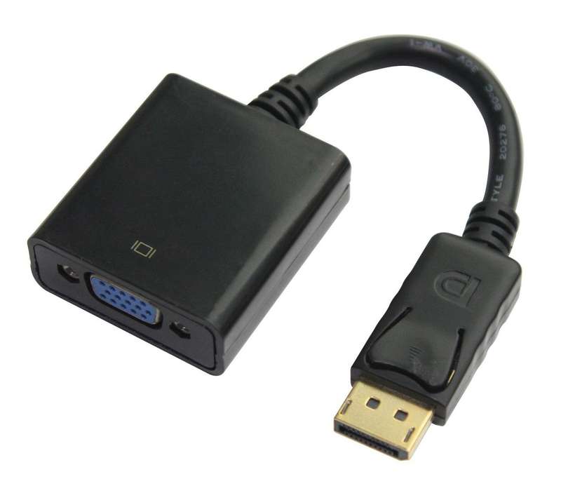 Display Port to VGA - Black