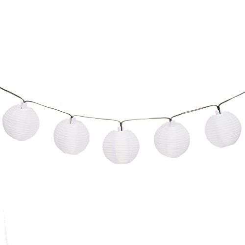 Mini Fabric Lanterns LED Lights - White
