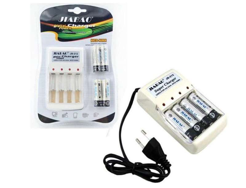 LED power charger for AA and AAA with 4pcs Rechargeable Batteries