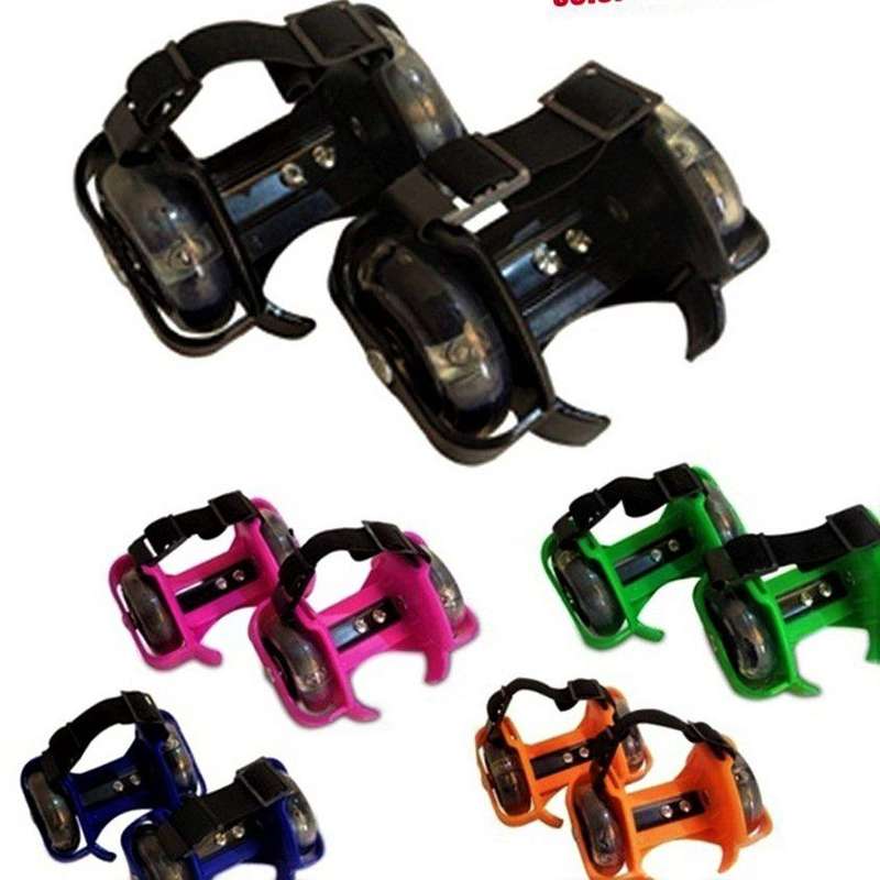 The LED Light Up Store - Clip on Heelie Wheelies - Black