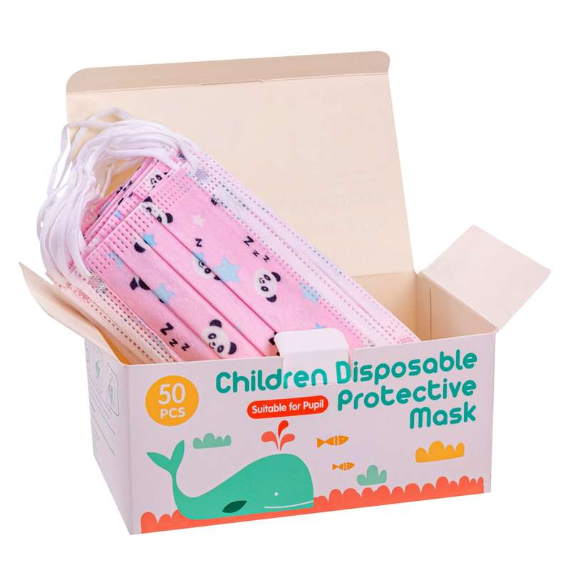 Face Masks - Disposable Kids 3 Ply Mask - Pink (Pack of 50)