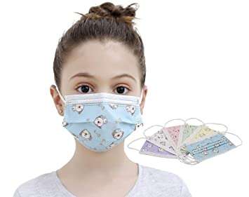 Kids Animal Printed Disposable Face Masks - Panda - 50 Pack