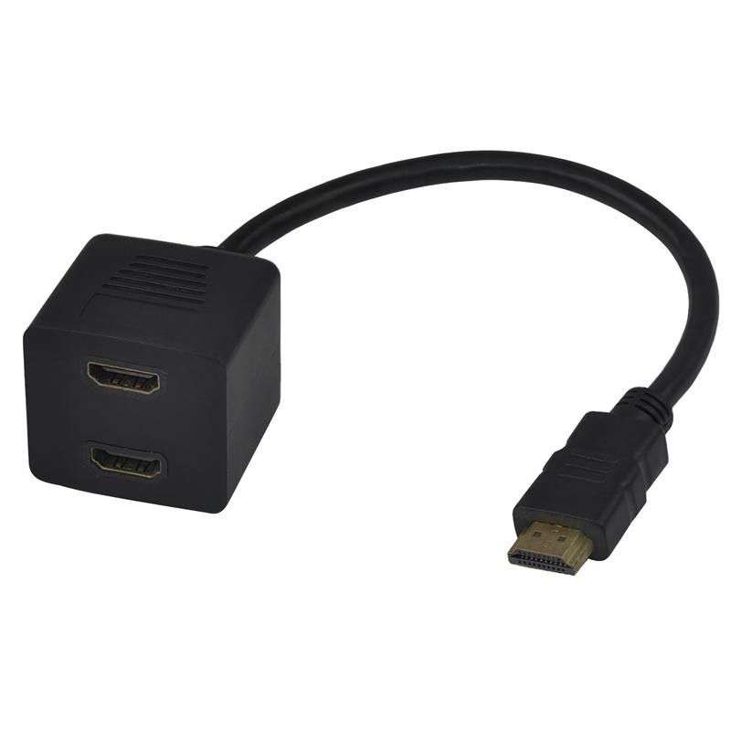 HDMI Splitter 1 Input to 2 Output Male to 2 x Female