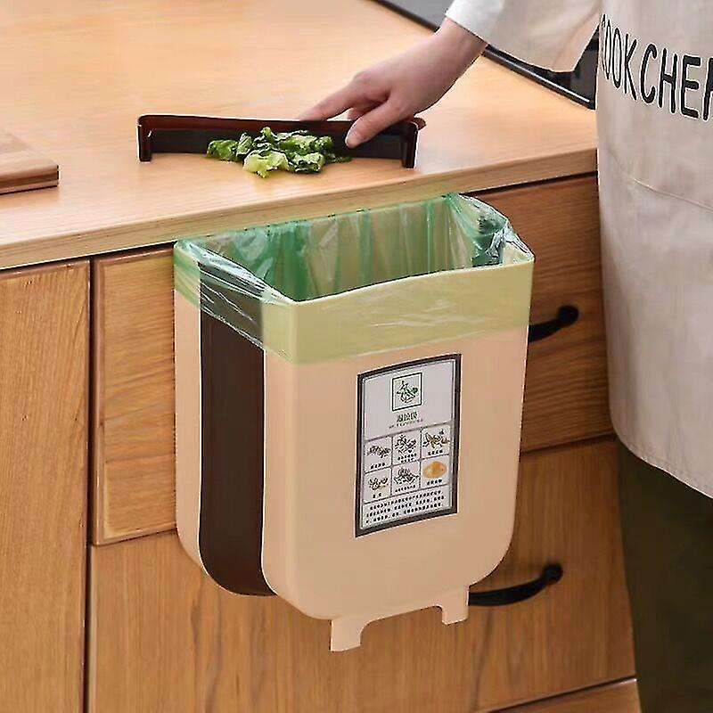 Space Saving Mini collapsible plastic bin for kitchen and bathroom use | 9L