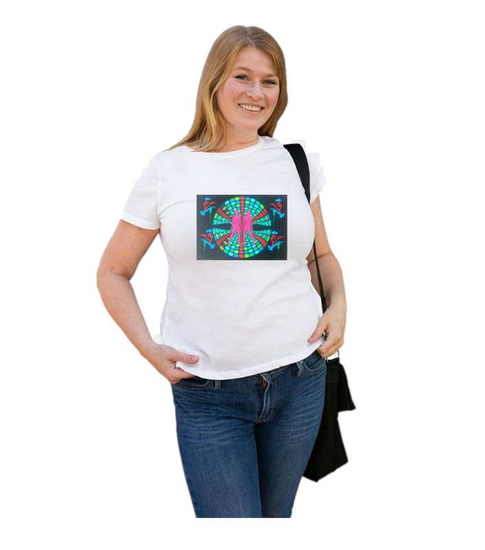 EL Sound Activated Light-up T-shirt | Mata Hari Spy Mode
