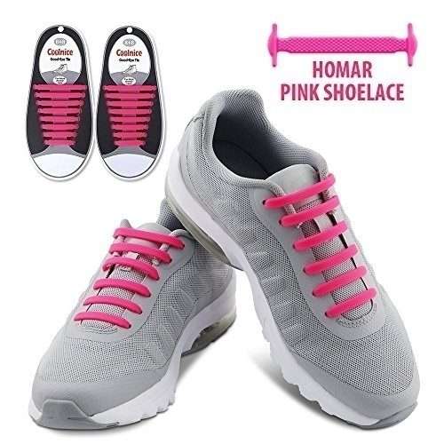 Killerdeals Kids Elastic Lazy No -Tie Speed Silicone Laces - Pink