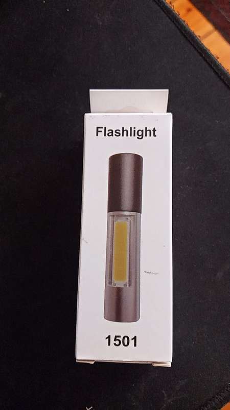 LED USB Rechargeable Flashlight with Cob light 3 Mode