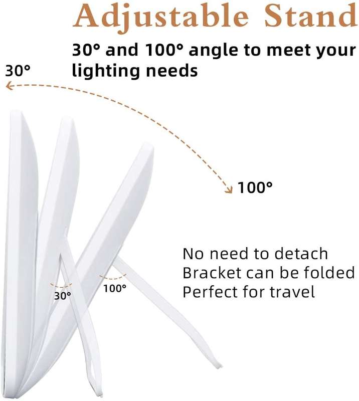 Mijia Portable Touch LED Light Folding Makeup Mirror