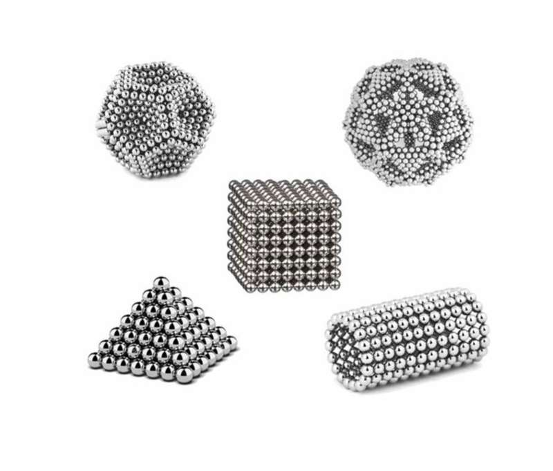 Magnetic Balls (Spheres) - 216 Piece Building Set - multicoloured- 5mm