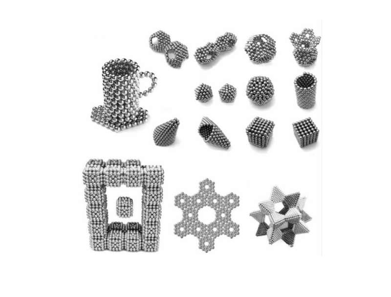 Magnetic Balls (Spheres) - 216 Piece Building Set - multicoloured- 5mm