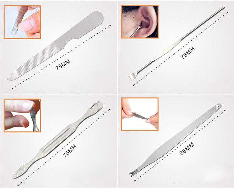 Manicure Pedicure Nail Clipper Kit - 12 Piece Set