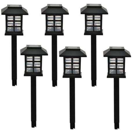 Mini Pagoda Solar Rechargeable Garden Lights  2 Piece