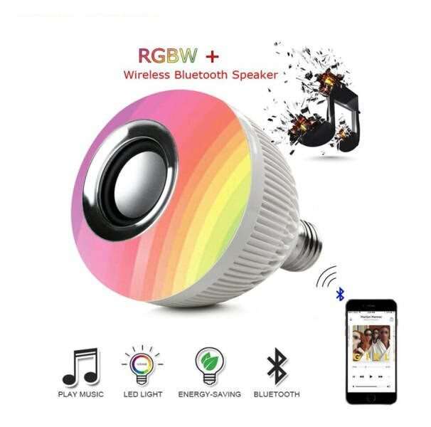World One LED Bluetooth E27 Light Bulb Music Speaker - 2 Pack