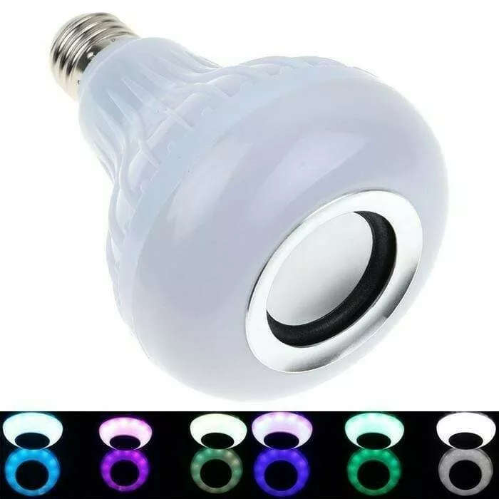 World One LED Bluetooth E27 Light Bulb Music Speaker - 2 Pack