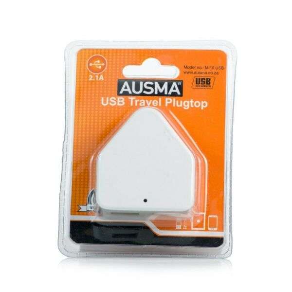 USB 2.1A travel plugtop 2 port